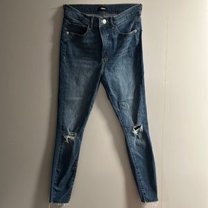 Express skinny.  6 regular.  High rise